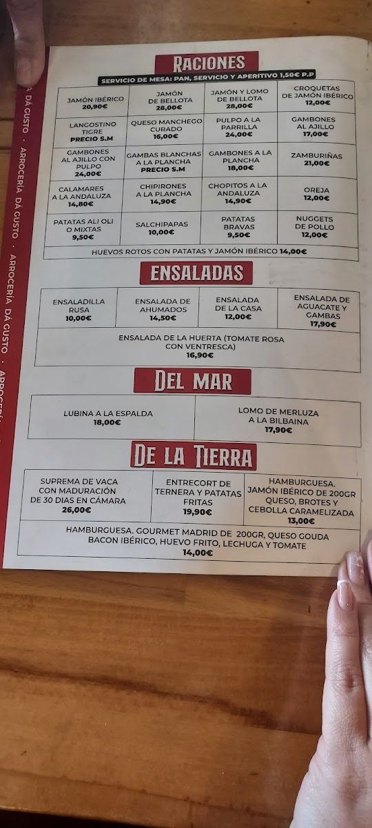 Menu Arrocería Da Gusto-4