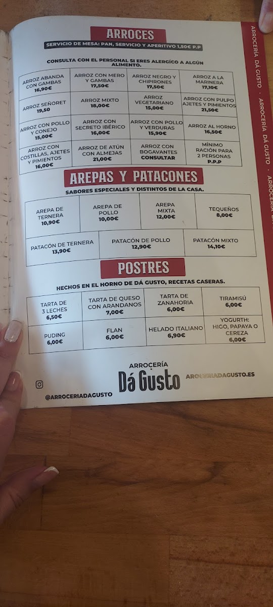 Menu Arrocería Da Gusto-6